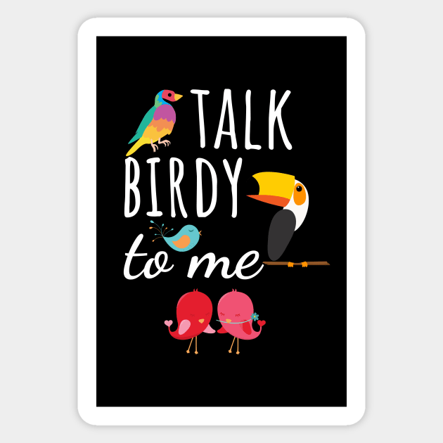 Talk Birdy To Me Sticker by PinkPandaPress